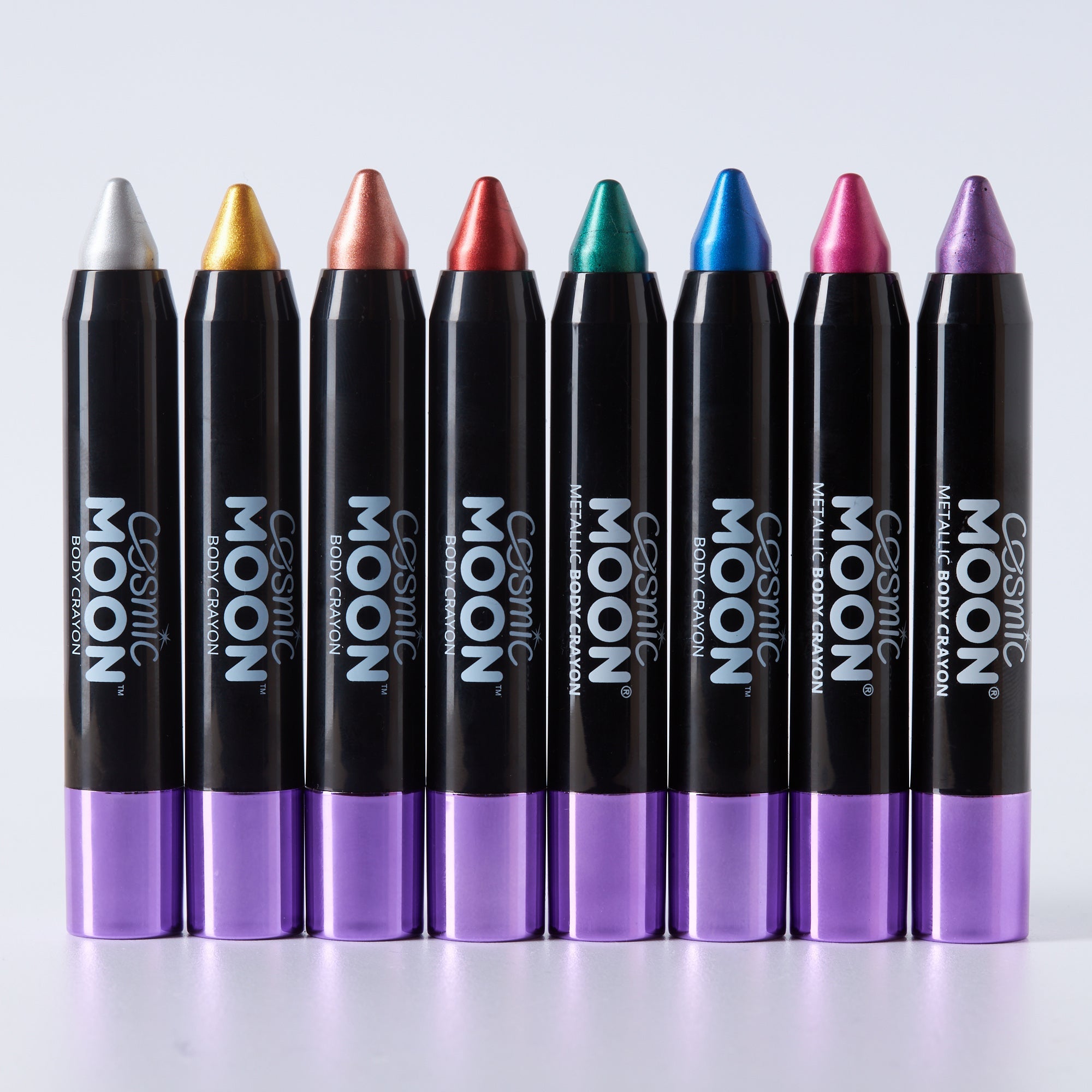 Metallic Face & Body Crayon. Cosmetically certified, FDA & Health Canada compliant and cruelty free.