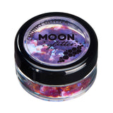 Purple - Iridescent Chunky Face & Body Glitter, 3g. Cosmetically certified, FDA & Health Canada compliant, cruelty free and vegan.