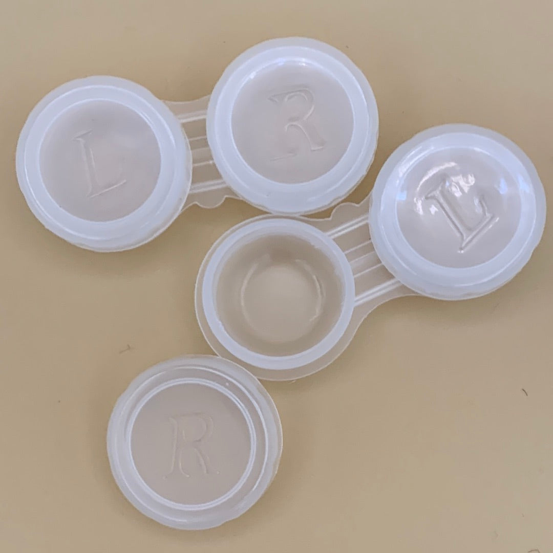 Transparent Contact Lens Case for Cosmetic & Theatrical Lenses