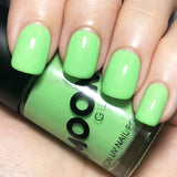 Pastel Green - Neon UV Glow Blacklight Nail Polish, 14mL. Cosmetically certified, FDA & Health Canada compliant, cruelty free and vegan.